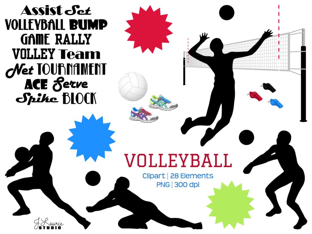 Clip art:e8iupmltcow= volleyball